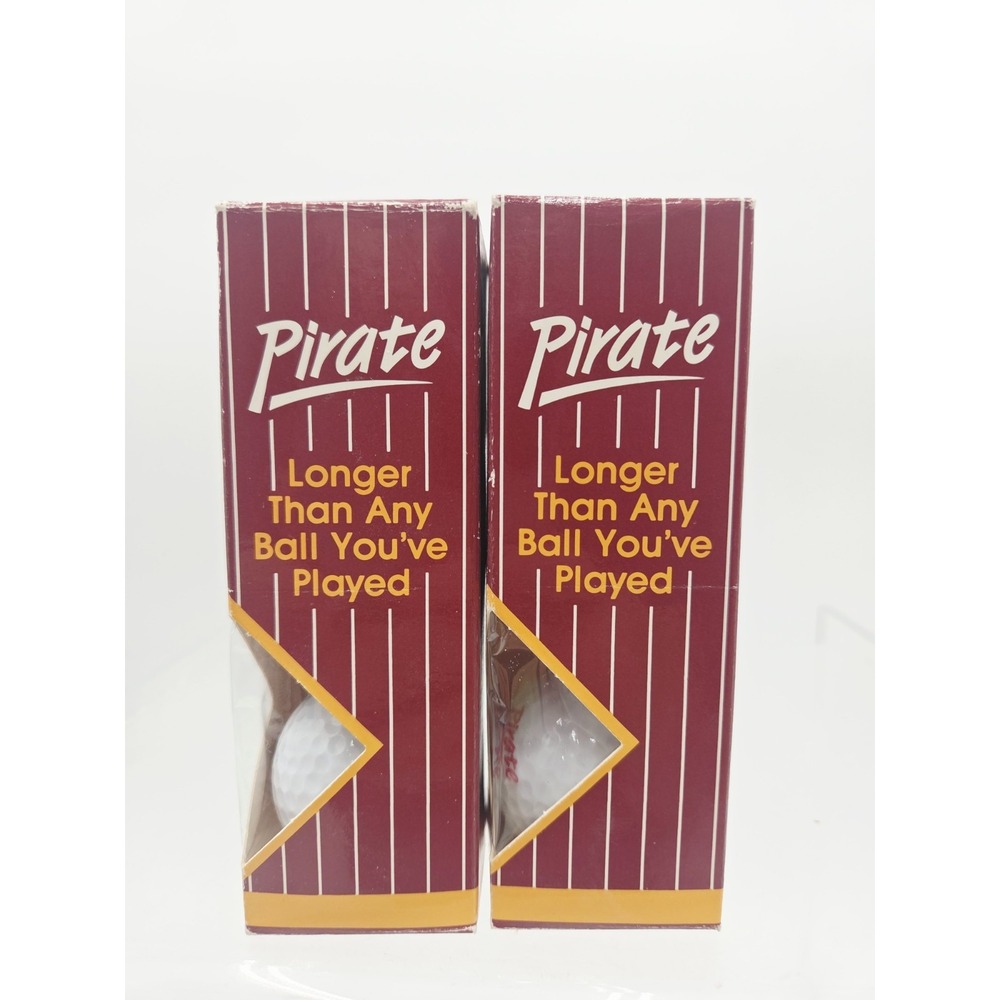 2 Rare Cayman Pirate High Performance Golf Balls x3 Long Distance Cut Proof